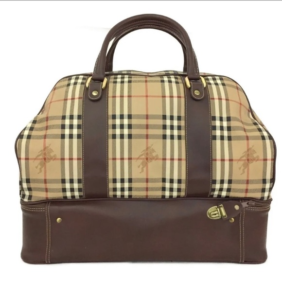 AUTH Burberry Nova Check boston travel bag - Picture 6 of 17